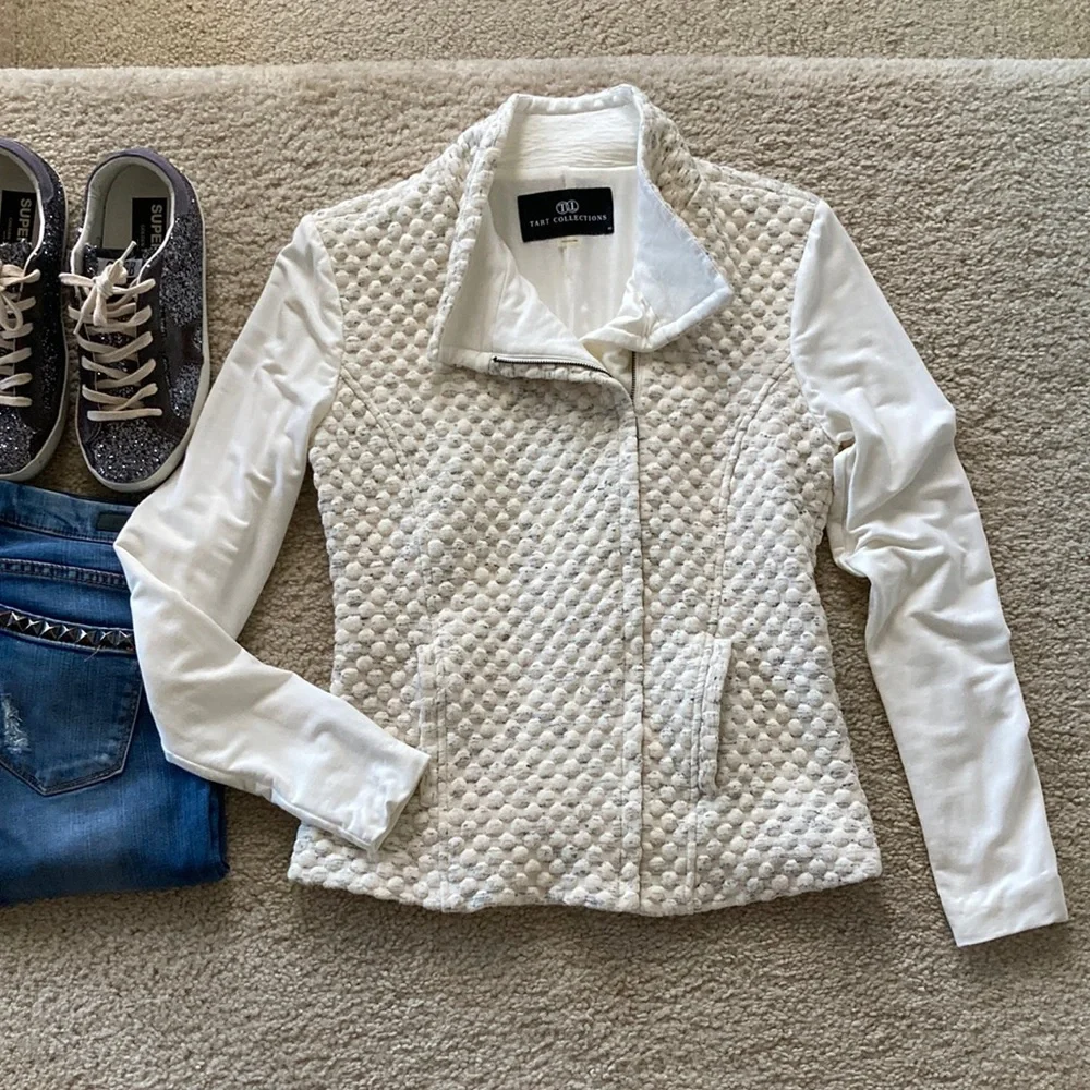 TART Collection Moto Style Sweater Jacket - Picture 1 of 8